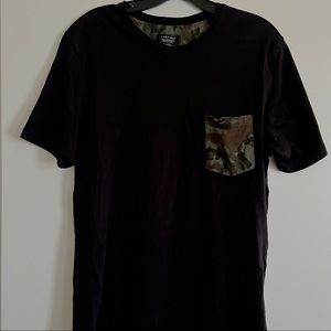Medium Zara Black Camouflage Pocket Tee